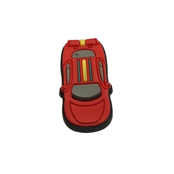 CROCS- RED CAR JIBBITZ CHARMS - Picture 1 of 4
